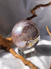 Load image into Gallery viewer, Aura Hematoid Quartz Sphere