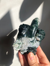 Load image into Gallery viewer, Moss Agate Tortoise Carving