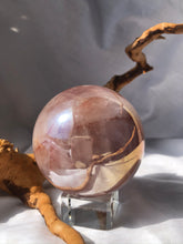 Load image into Gallery viewer, Aura Hematoid Quartz Sphere