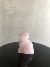 Load image into Gallery viewer, Rose Quartz Cat Carving