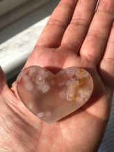 Load image into Gallery viewer, Flower Agate Cabochon Heart