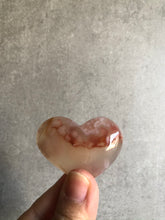 Load image into Gallery viewer, Flower Agate Cabochon Heart