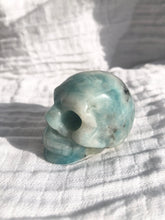 Load image into Gallery viewer, Sky Blue Quartz Skull