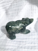 Load image into Gallery viewer, Moss Agate Bear #6
