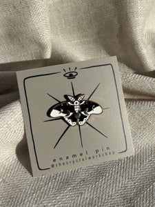 Night Moth Enamel Pin