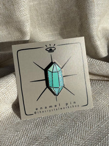 Crystal DT Enamel Pin