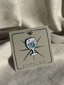Wine Glass Enamel Pin