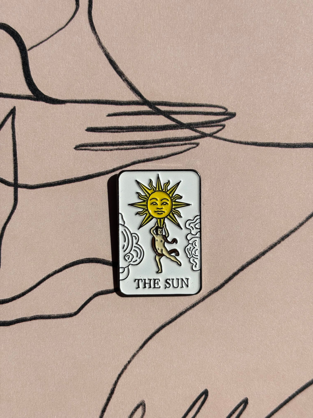 Tarot Sun Enamel Pin