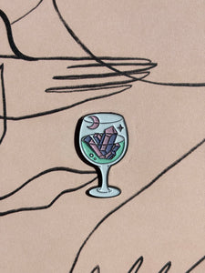 Wine Glass Enamel Pin