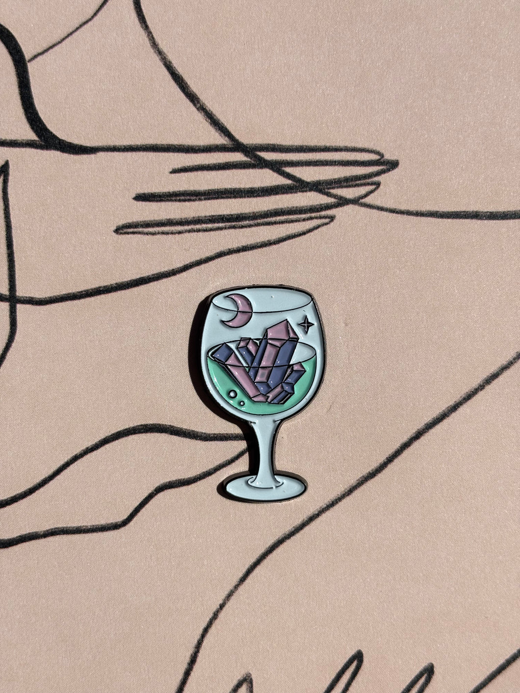 Wine Glass Enamel Pin