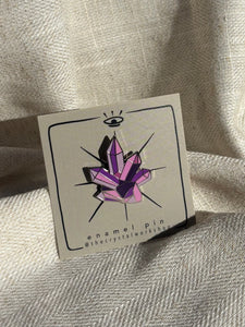 Amethyst Enamel Pin