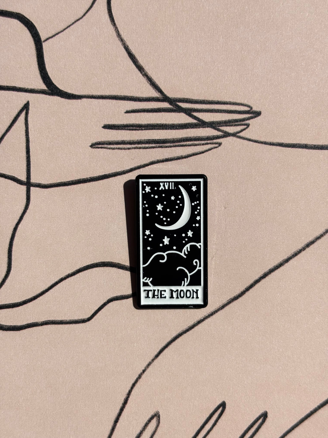 Tarot Moon Enamel Pin