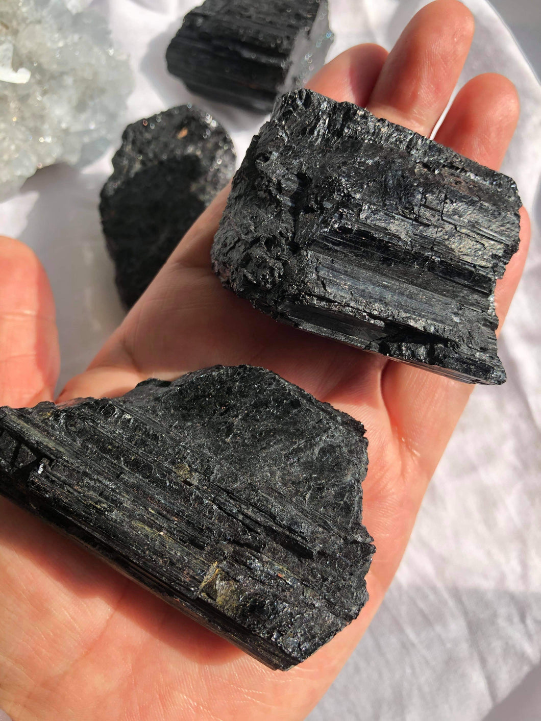 Black Tourmaline Raw -  Large
