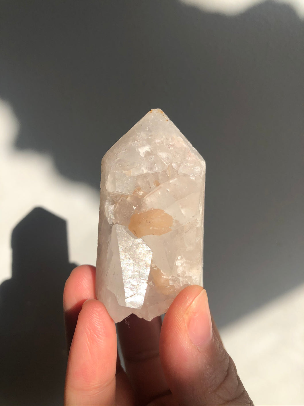 Apophyllite with Stillbite Tower