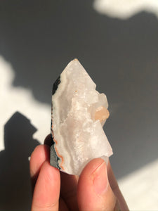 Apophyllite with Stillbite Tower