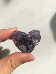 Amethyst Heart Cluster