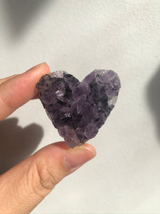 Amethyst Heart Cluster