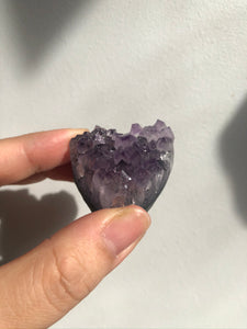 Amethyst Heart Cluster