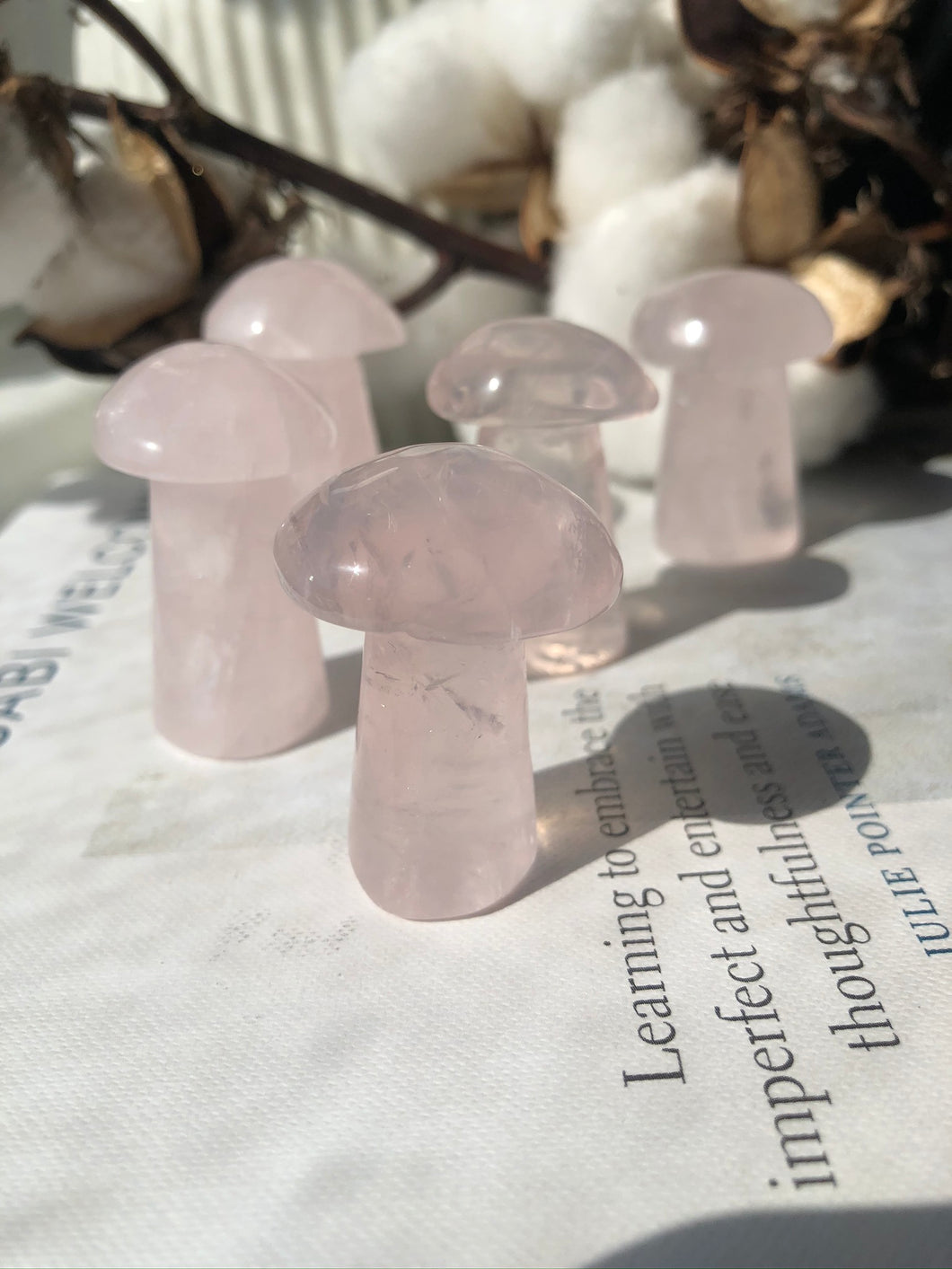 Rose Quartz Mushroom