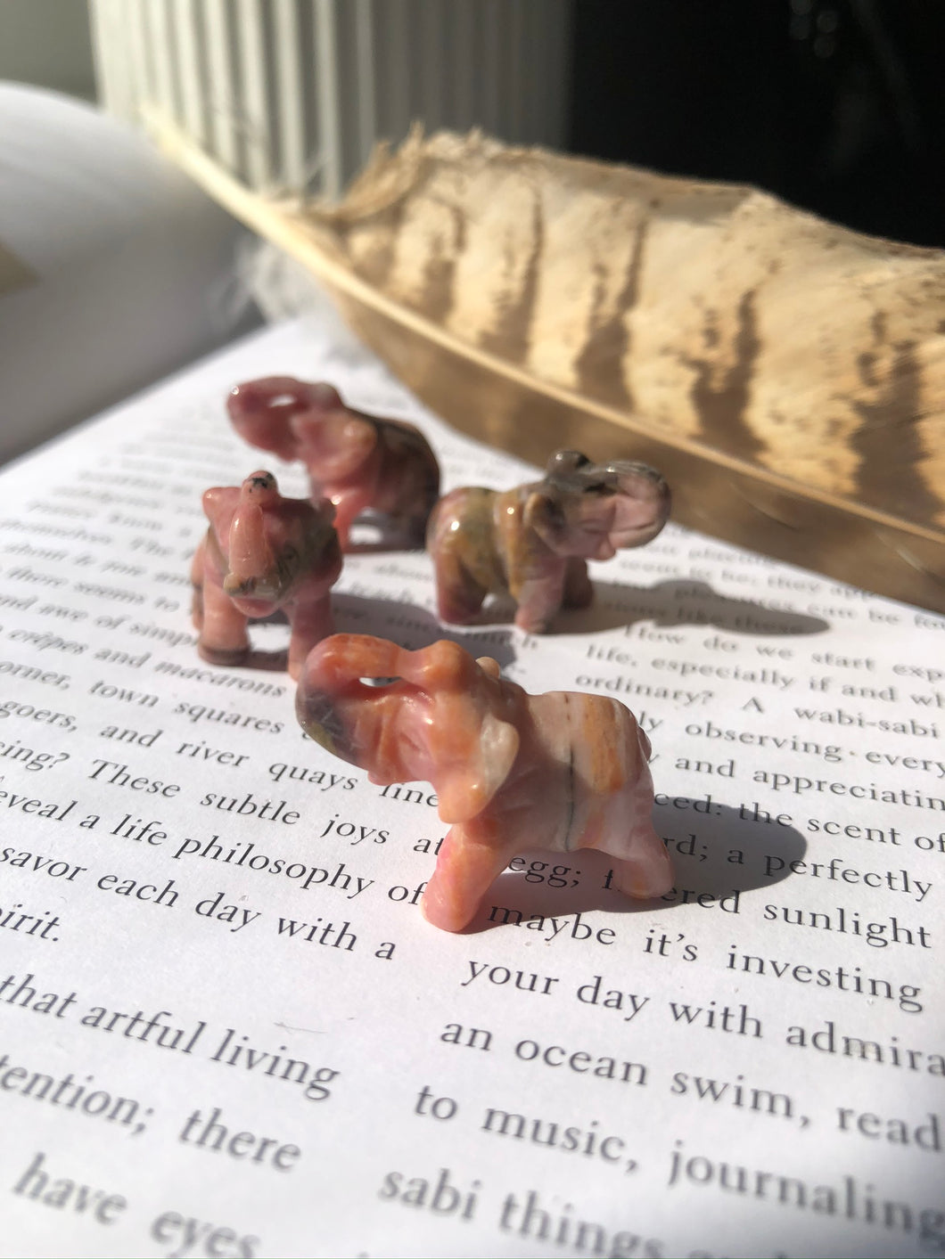 Rhodonite Mini Elephant