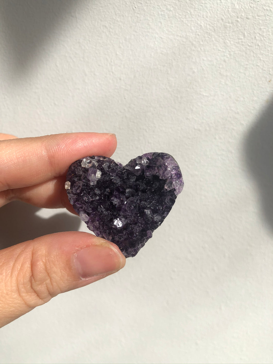 Amethyst Heart Cluster