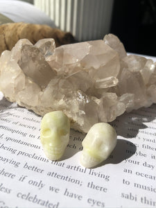 Yellow Jade Mini Skull