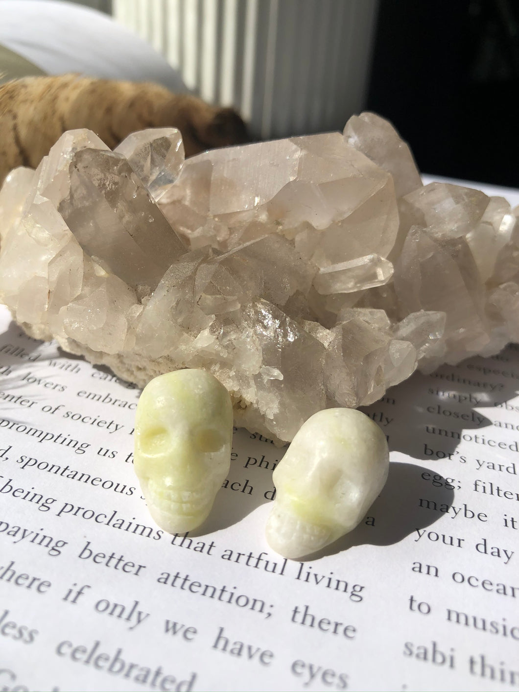 Yellow Jade Mini Skull