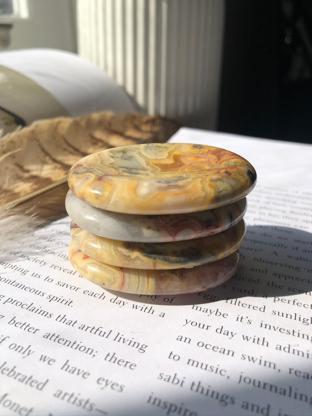 Crazy Lace Agate Worry Stone