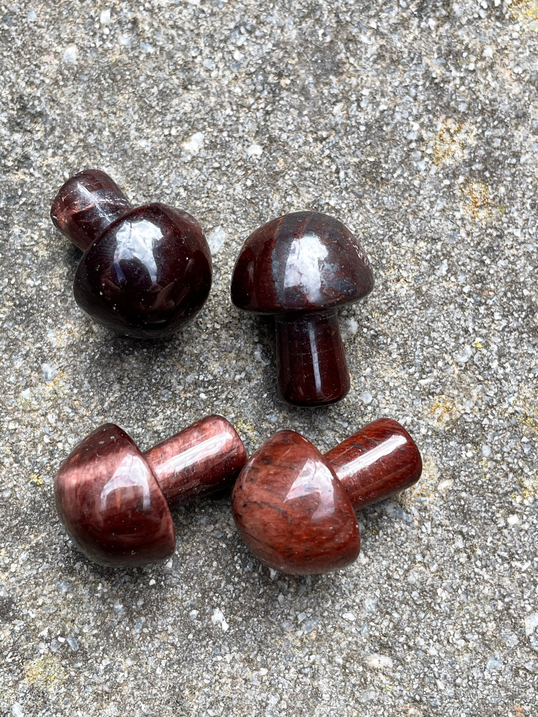 Red Tigers Eye Mini Mushroom