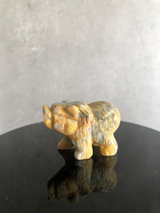 Crazy Lace Agate Bear