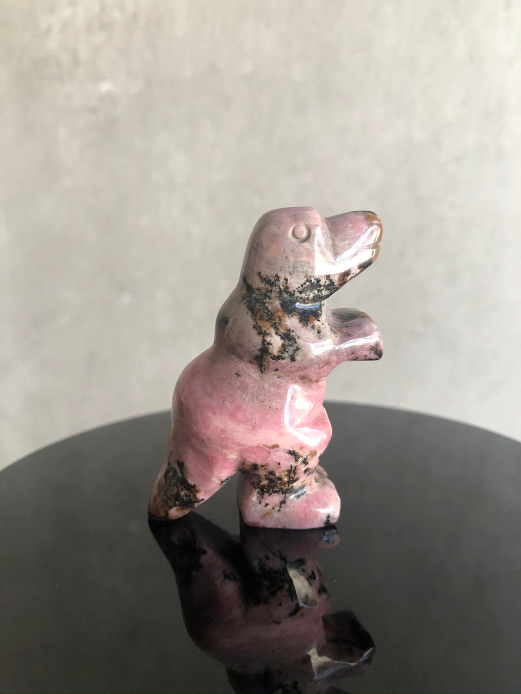 Rhodonite Dinosaur Carving