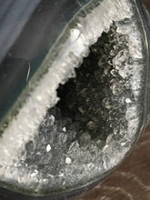 Load image into Gallery viewer, Agate Geode Druzy Sphere
