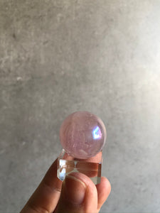 Aura Rose Quartz Sphere
