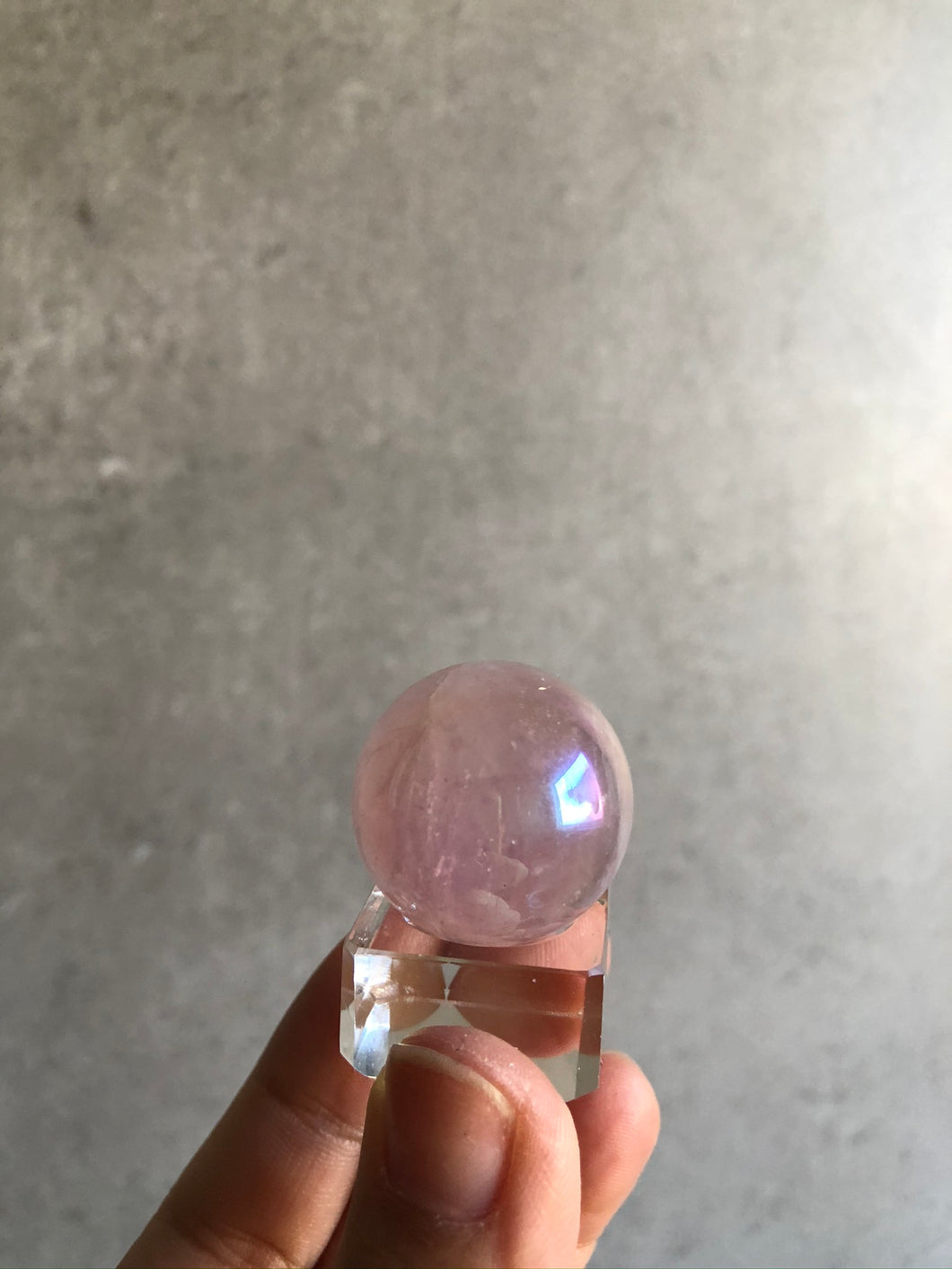 Aura Rose Quartz Sphere