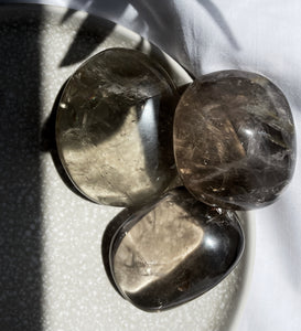 Smoky Quartz Palm Stone