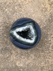 Agate Geode Druzy Sphere