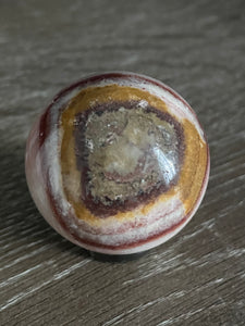 Tri Coloured Calcite Sphere