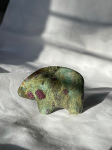 Ruby in Fuschite Minimalist Bear