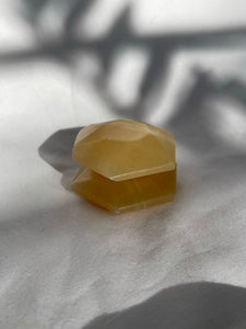 Orange Calcite Hexagon