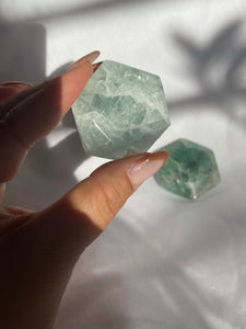 Green Fluorite Hexagon