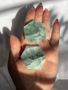 Green Fluorite Hexagon