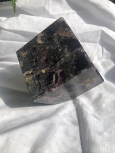 Silk Fluorite Cube