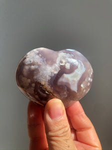 Flower Agate XL Heart