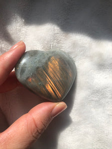 Labradorite Heart Large