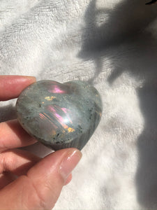 Labradorite Heart Large