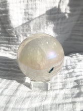 Load image into Gallery viewer, Aura Tourmaline in Quartz Sphere
