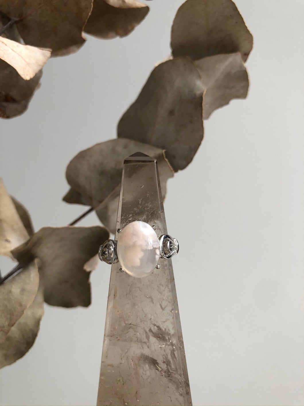 Flower Agate Ring #11