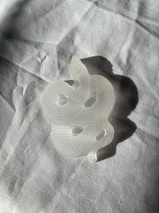 Satin Spar Snake Carving