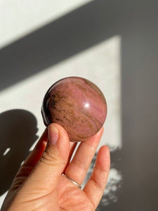 Rhodonite Sphere