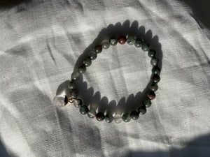 Bloodstone Charm Bracelet